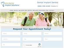 Tablet Screenshot of dentalimplantsorlandofl.com